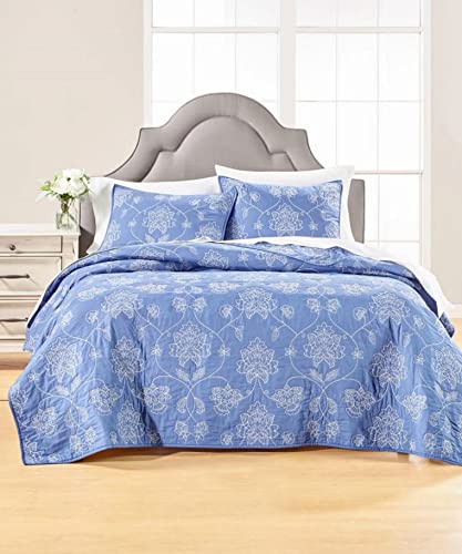 Handmade Batik Embroidery Quilt Set - Twin/Twin XL Size - Premium Cotton Bedspread for Cozy Bedroom Decor | Perfect for Guest Rooms, Dormitories & Bohemian Home Styling