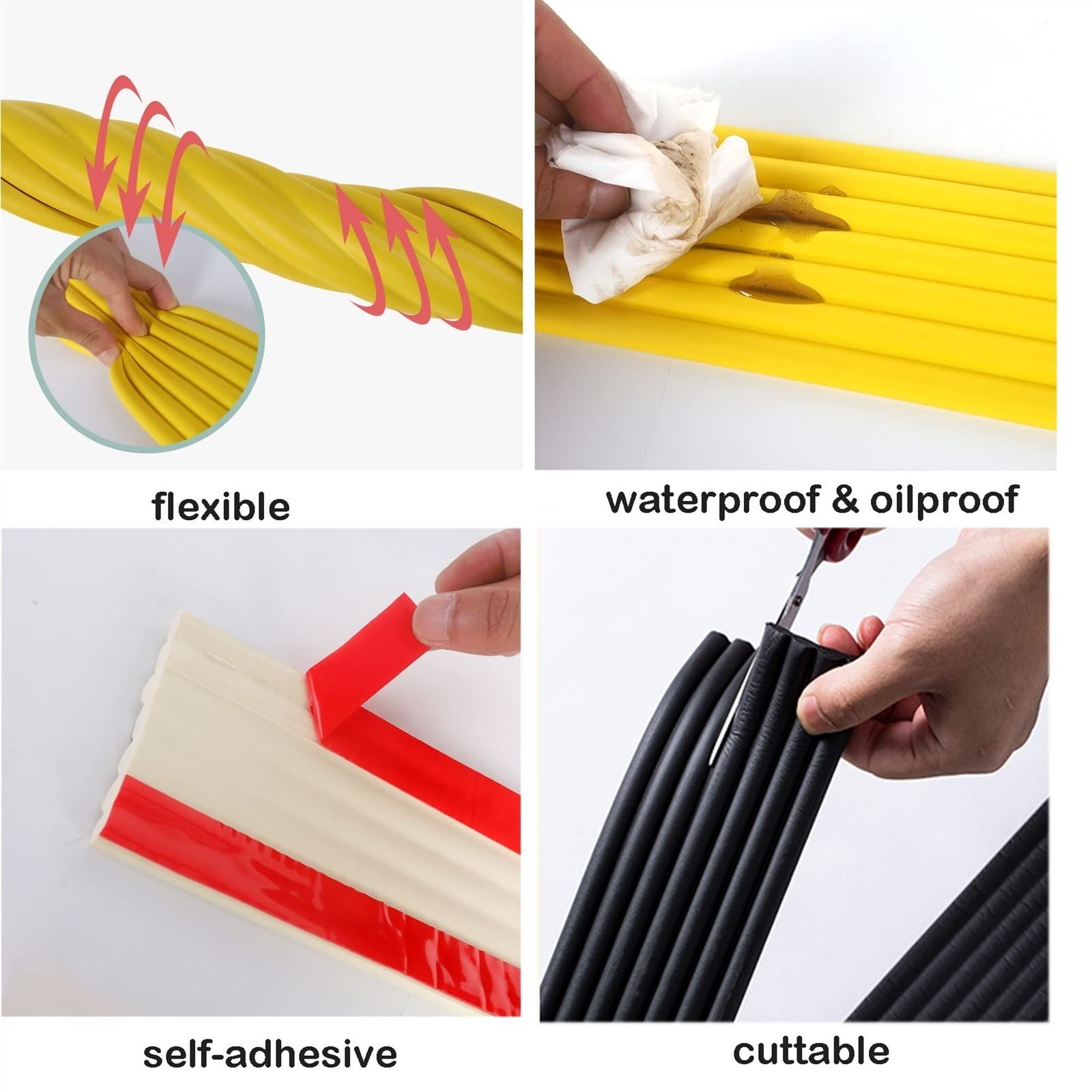 6.5ft Flexible Crown Molding Trim - Self-Adhesive Wall Edging Strip, Furniture & Table Edge Protector, Baby Safety Bumper Guard for Home & Office - Light Green Ceiling Molding, Baseboard & Wallpaper Border - Perfect for Nursery, Living Room & Kitchen Decor