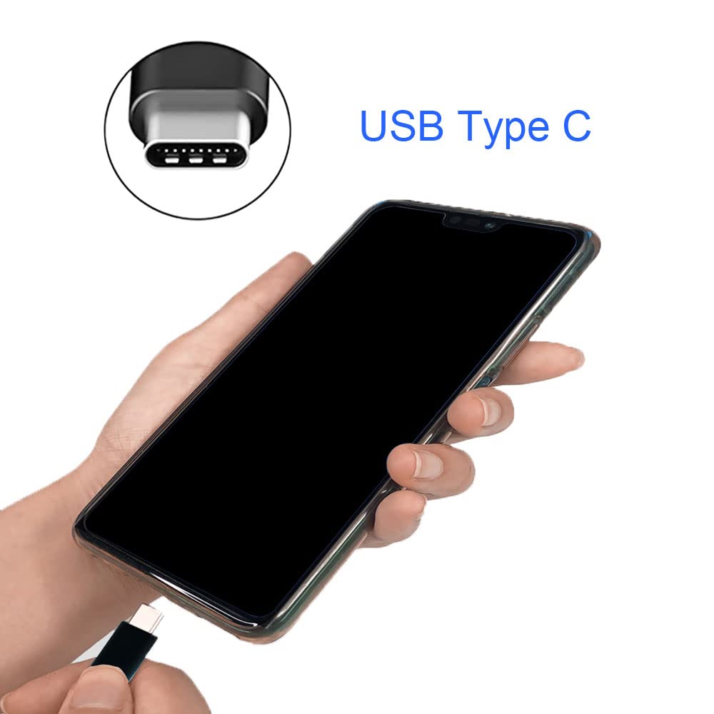 5ft USB-C to USB-A Fast Charging Cable - Compatible with iPad Pro 12.9/11 (2018), Samsung Galaxy S20+/S10/S9/Note10, Tab S4, MacBook Air, Google Pixel 3a/2 XL, LG & Sony Xperia XZ - High-Speed Data Sync & Charging for Phones, Tablets & Laptops