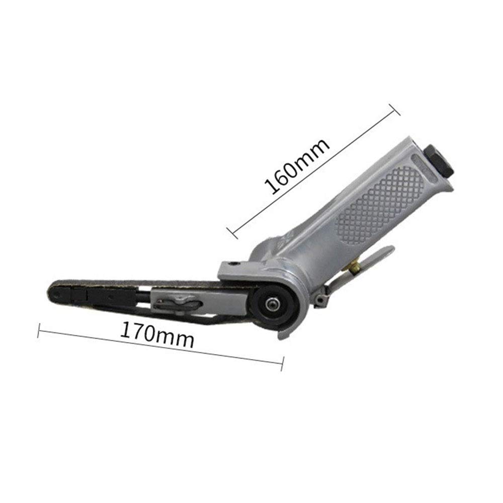 1 Inch Air Belt Sander Pneumatic Tool, 10mm x 330mm Sanding Paper Polishing Machine, Wind-Powered Air Grinder for Metal Wood Finishing - Perfect for DIY Projects, Automotive Repair & Furniture Refinishing