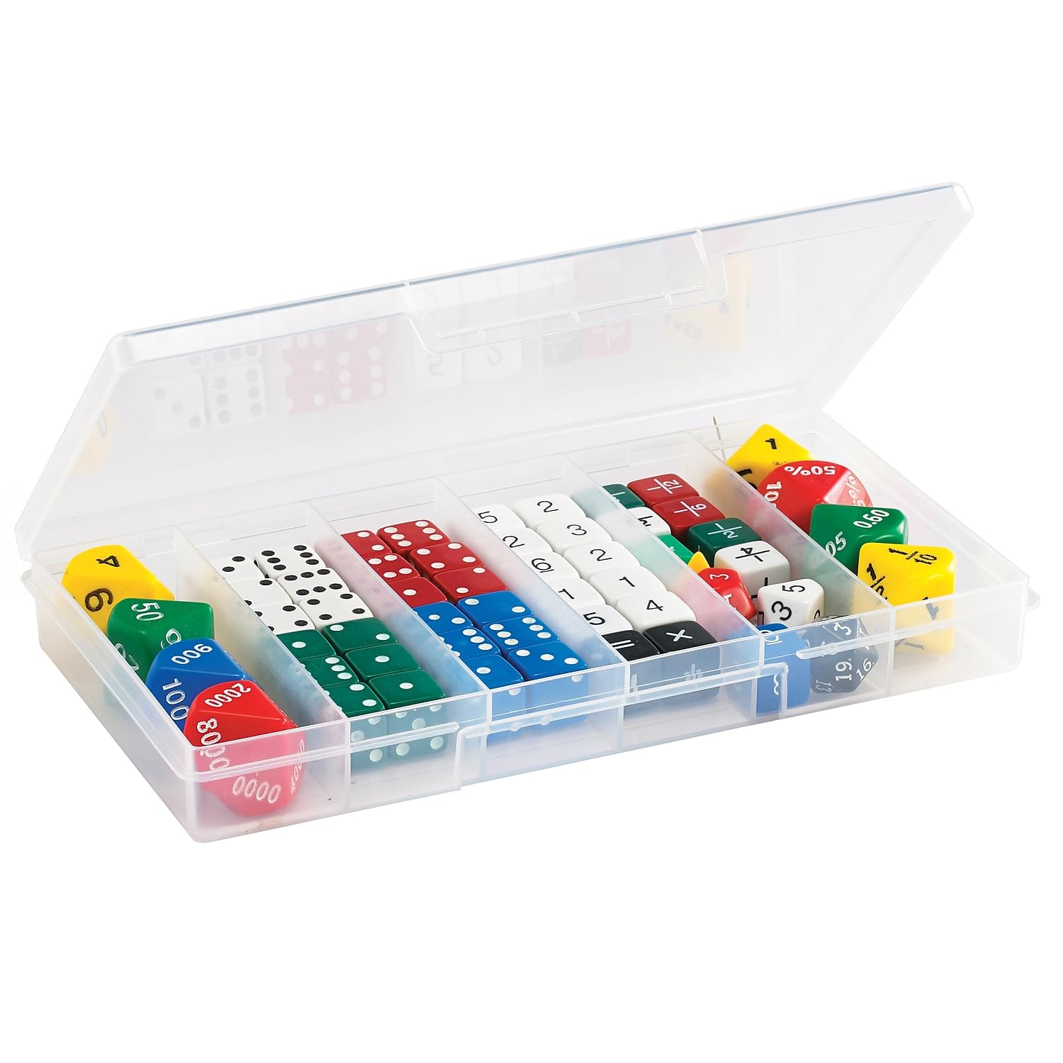 edxeducation-7368 Classroom Dice Set - 56-Piece Math Learning Dice for Kids | Perfect for Math Games, Probability Lessons & Classroom Activities