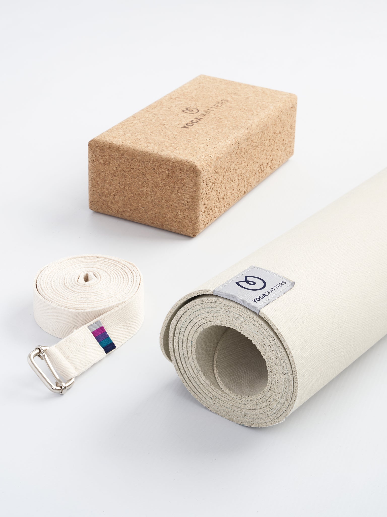 Eco-Friendly Yoga Mat Set of 6 - Non-Slip, Extra Thick & Sustainable for Home, Studio & Travel - Yogamatters Eco Rise Yoga Mats for Hot Yoga, Pilates & Meditation