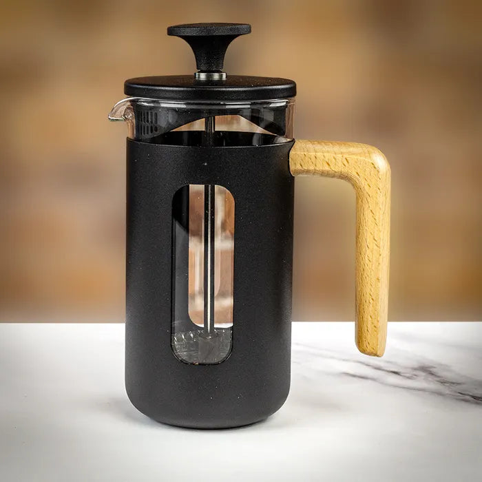 Premium Pisa Cafetiere French Press Coffee Maker - 3 Cup Capacity, Black - Perfect for Home, Office & Travel Brewing