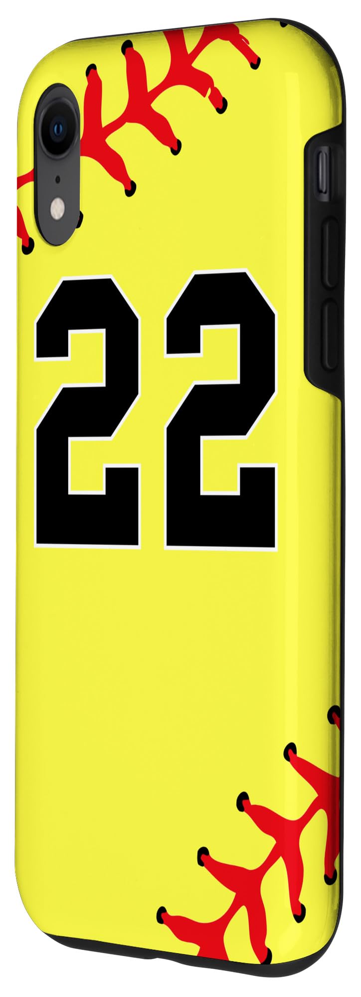 iPhone XR Softball Jersey Case - Number 22 Player Design for Women & Girls | Perfect for Softball Games, Team Support & Sports Fans