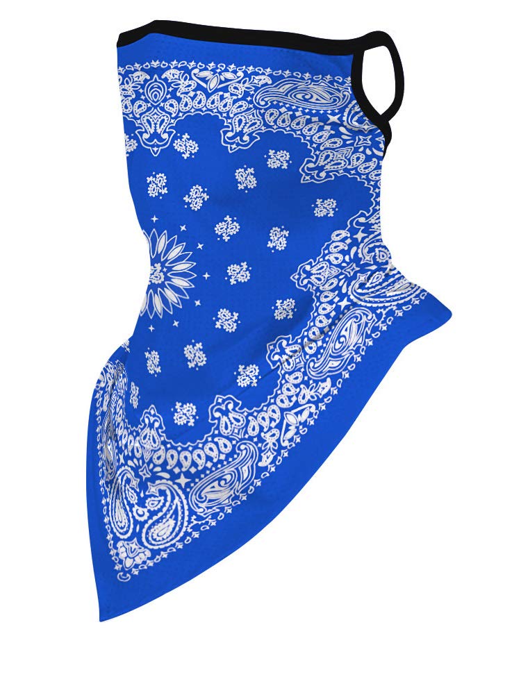 Breathable Face Scarf Bandana with Ear Loops - UV Protection Balaclava for Men & Women - Dustproof Neck Gaiter for Motorcycle Riding, Hiking & Outdoor Activities