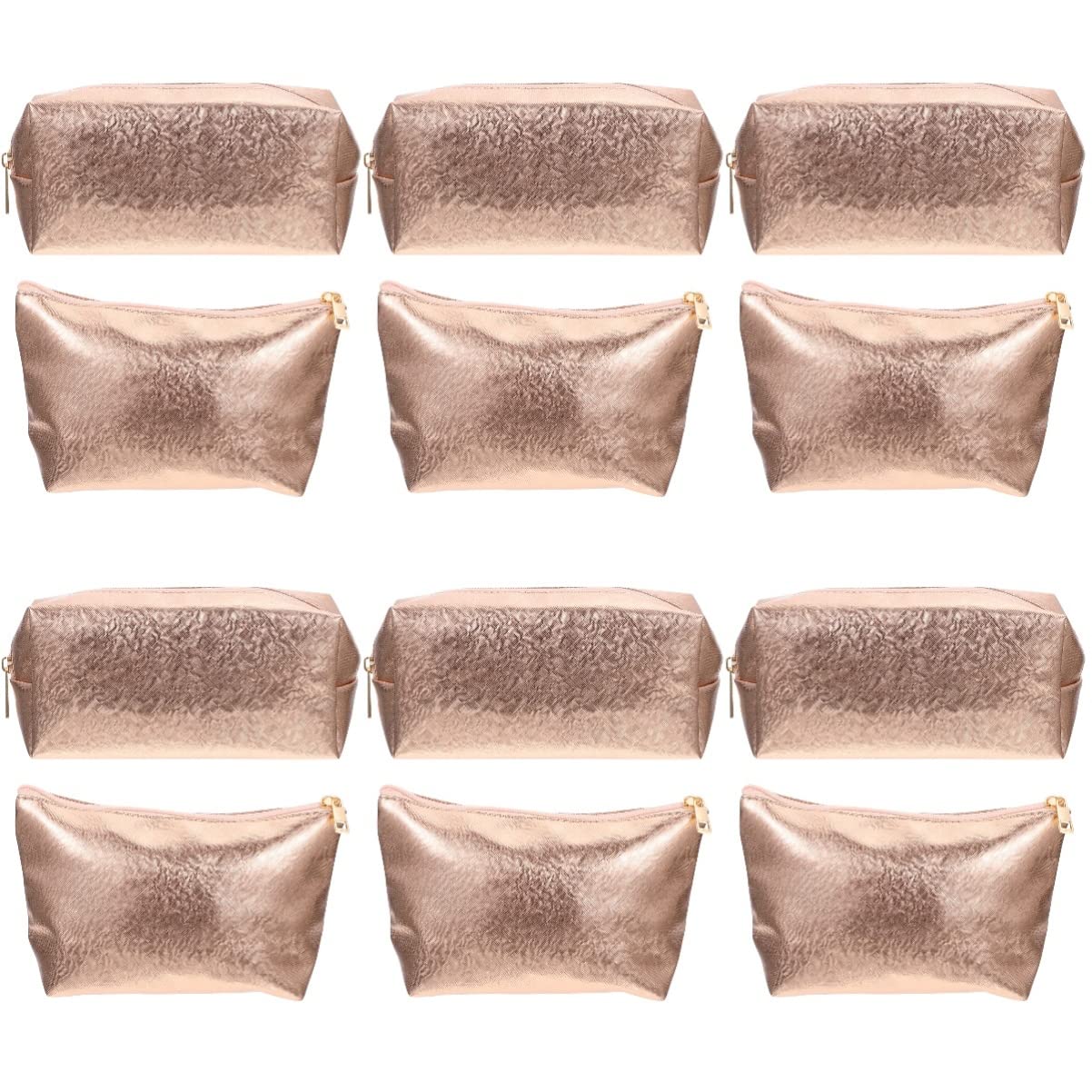 FRCOLOR 12 Pack Cosmetic Makeup Bags for Travel - Waterproof Makeup Pouch Organizer Set with Zipper Closure | Perfect for Toiletry Storage, Gym Essentials & Vacation Packing