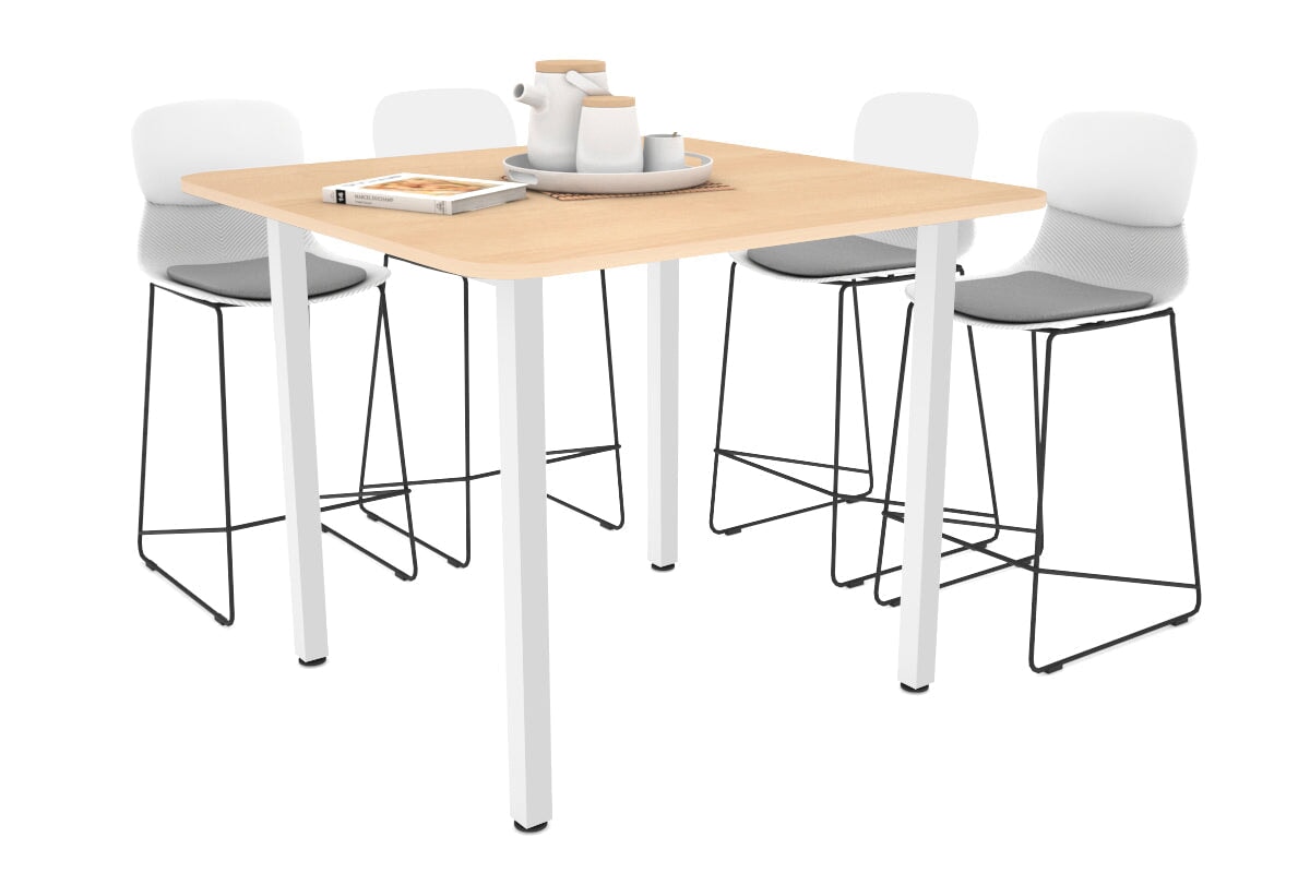 Quadro Square Legs Counter Table with Rounded Corners - 43.3