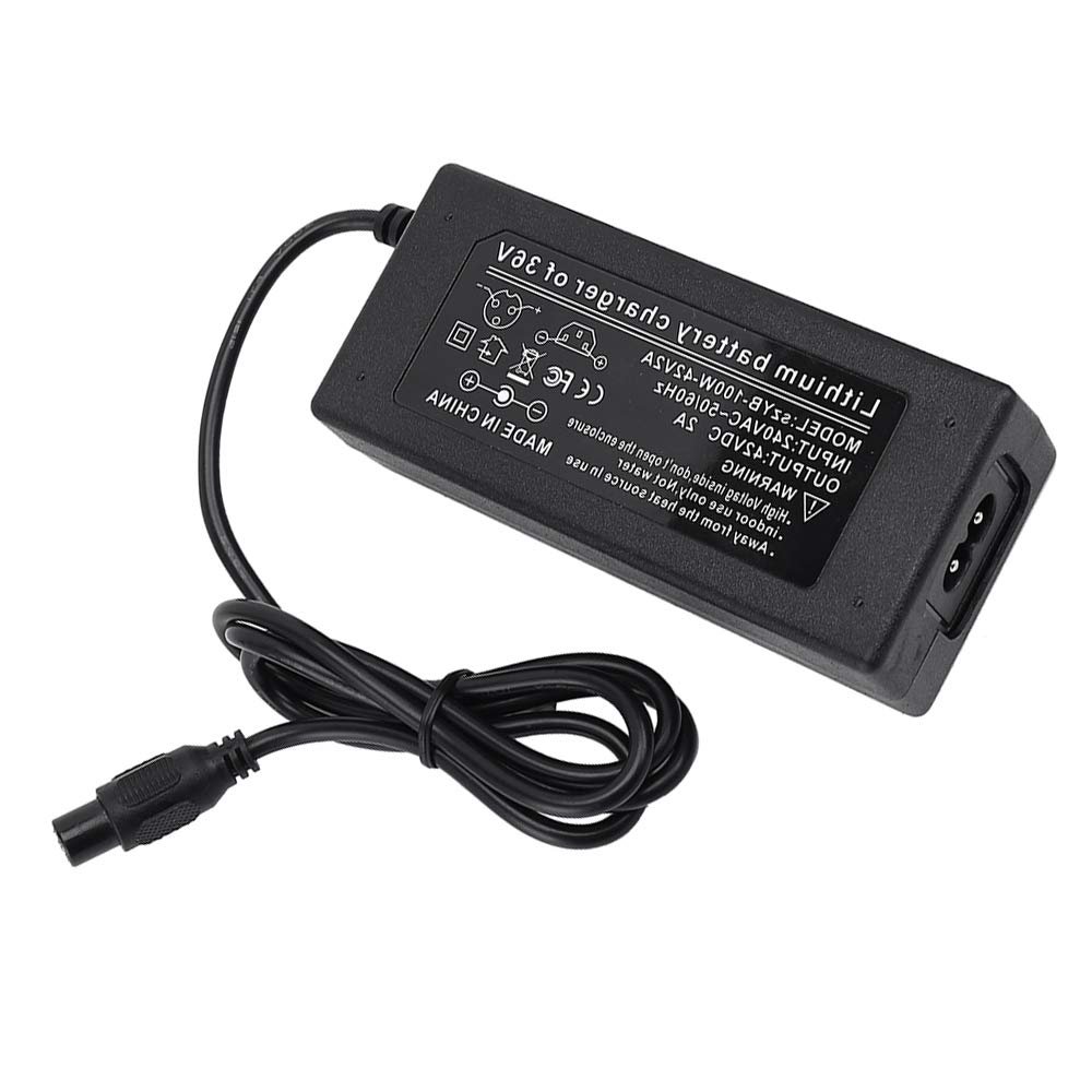 42V 2A Electric Scooter Battery Charger - 3-Prong Power Adapter for E-Bike & Scooter | Fast Charging | Weatherproof Design | Perfect for Commuting & Urban Travel