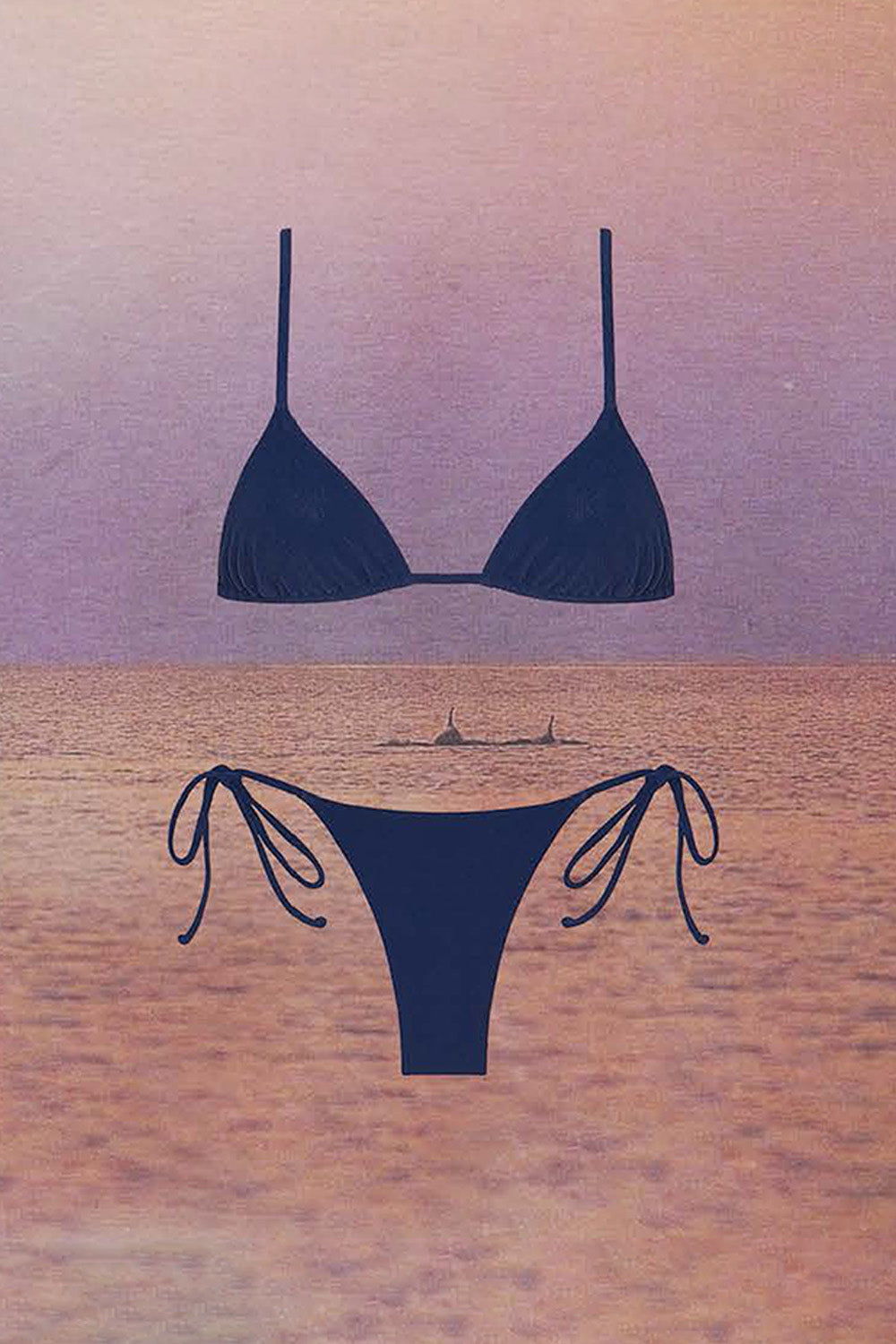 Eco-Friendly Indigo Terry Praia Bottom - Sustainable Swimwear for Beach & Pool Day | Perfect for Vacation, Yoga & Lounge Wear
