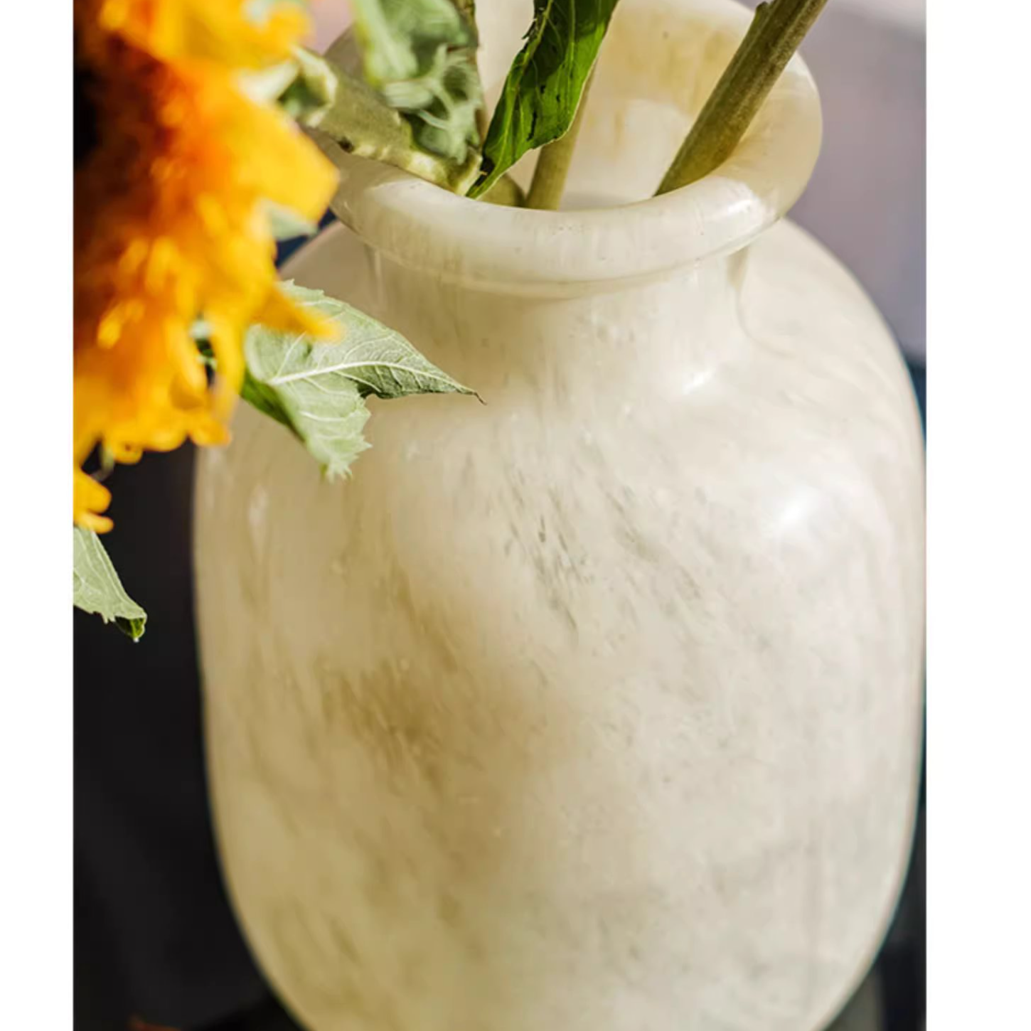 Large Matte Frosted Glass Vase - Modern Home Decor for Flowers, Centerpieces & Wedding Decorations - Perfect for Living Room, Dining Table & Event Styling