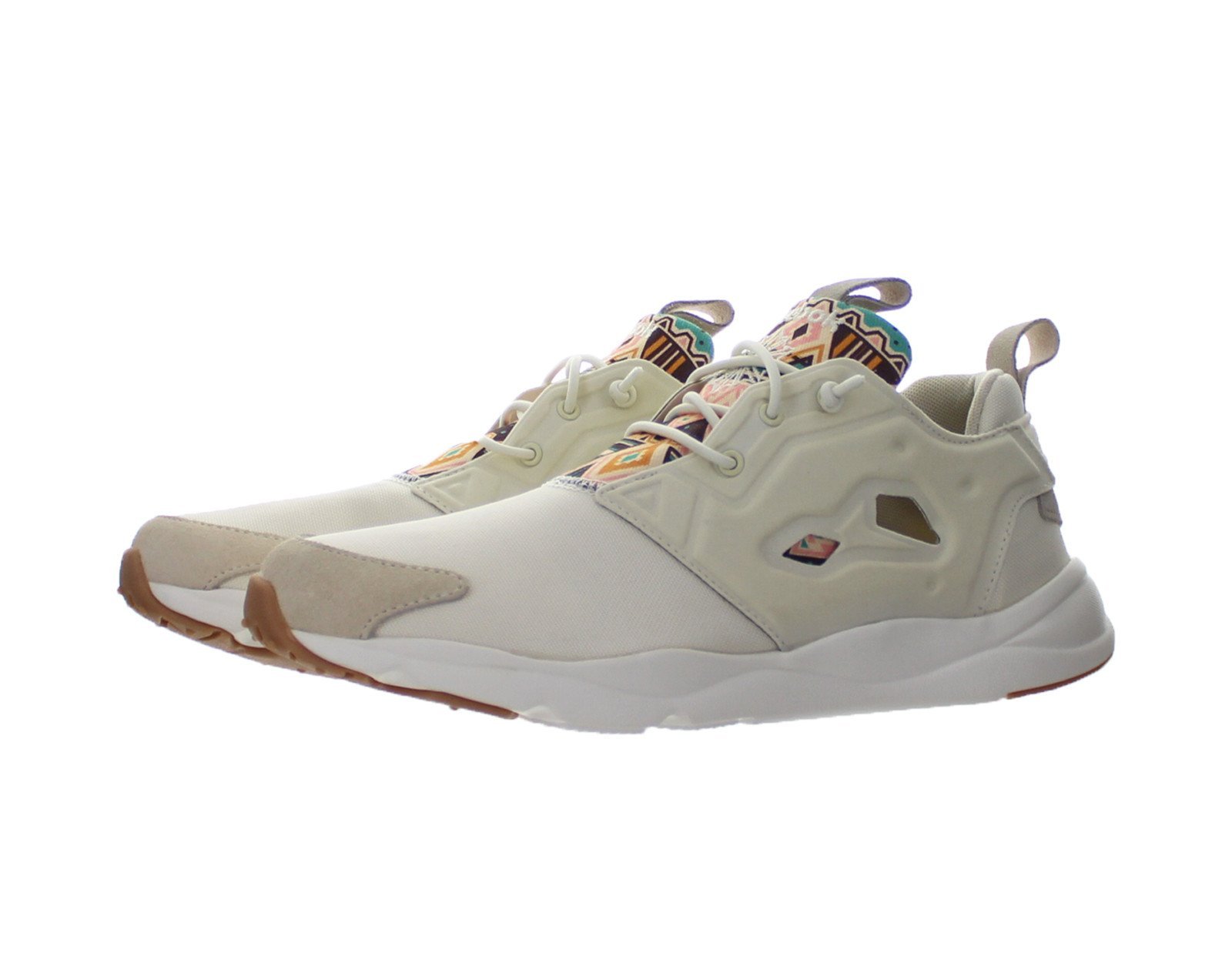 Reebok Men's Furylite Graphic Pack Sneakers - White/Cream White/Chalk/Parchment - Size 9 US - Lightweight Running Shoes for Gym Workouts & Casual Wear