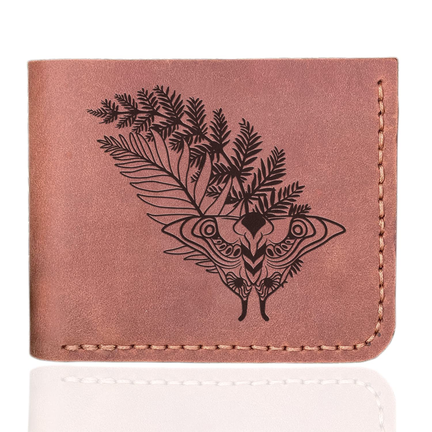 The Last of Us Part II Leather Wallet for Men - Ellie's Tattoo Design Custom Handmade Gift for Gamers, Husband, Boyfriend | Durable Mens Wallet for Everyday Use & Gaming Conventions