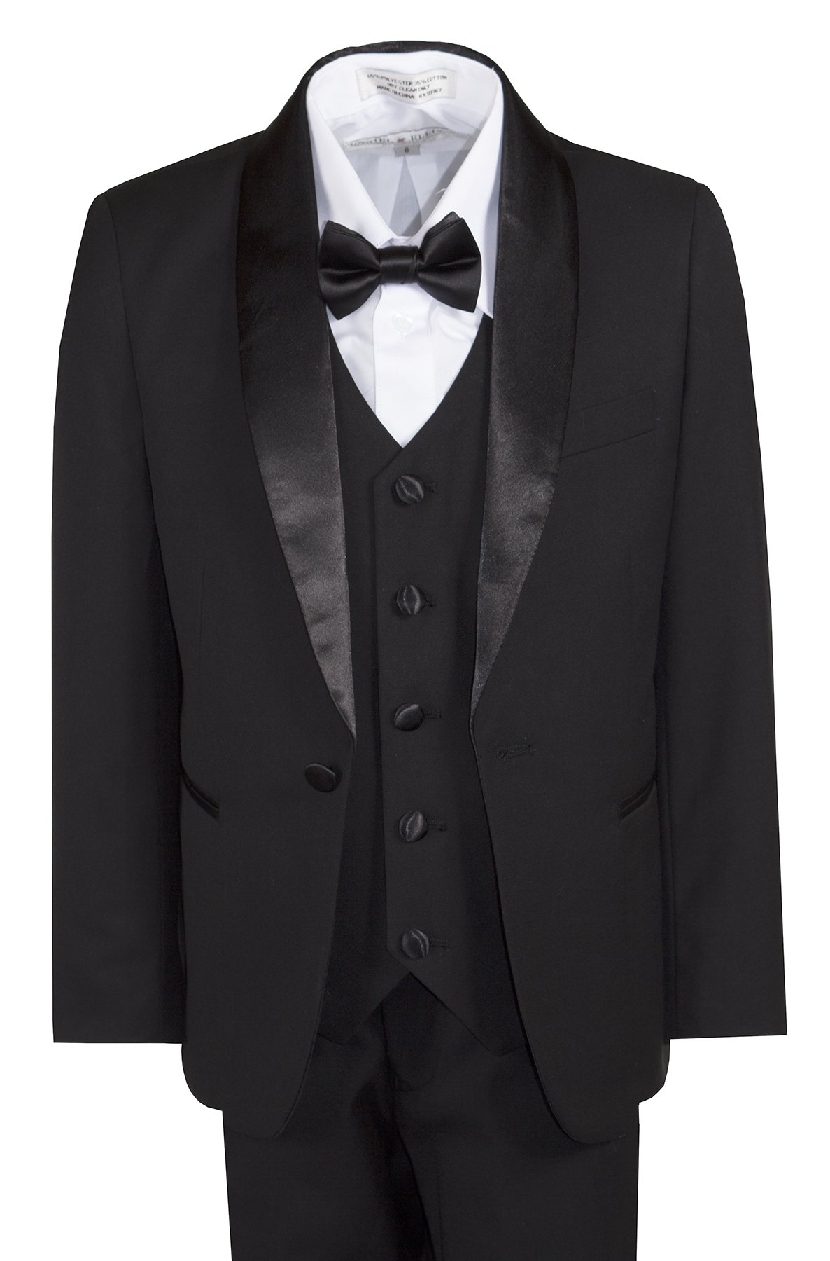 Tuxgear Boys Slim Fit Shawl Collar Dinner Suit for Kids | Formal Wear in Multiple Colors | Perfect for Weddings, Prom & Special Occasions
