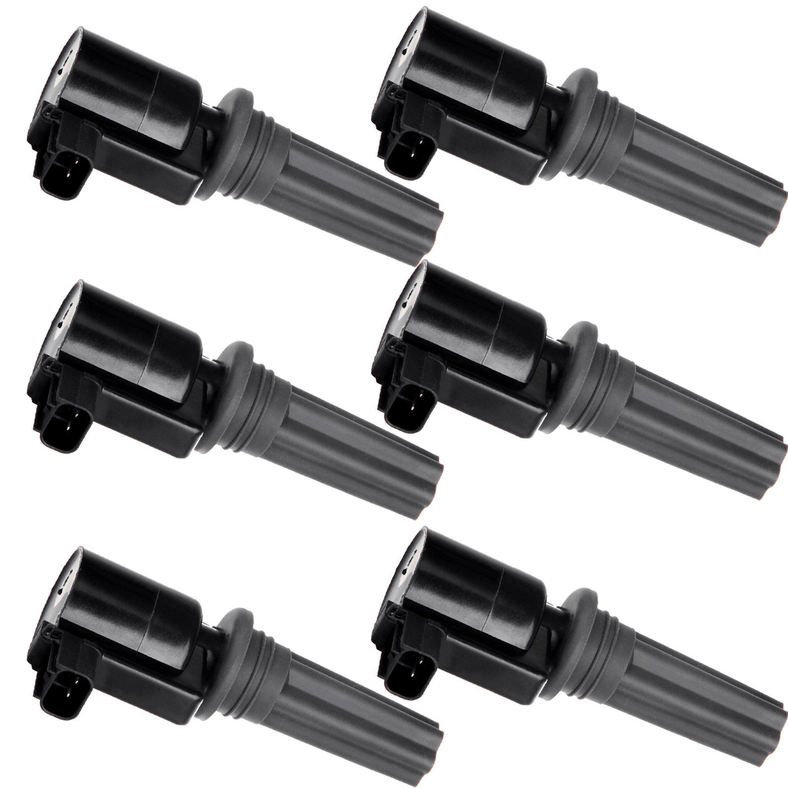 OCPTY 6-Piece Ignition Coil Pack Set - Compatible with Lincoln LS 3.0L (2000-2005) & Jaguar S-Type 3.0L (2000-2003) - Replaces DG528 5C1197 C1346 - High Performance Engine Ignition System Upgrade for Smoother Acceleration & Fuel Efficiency