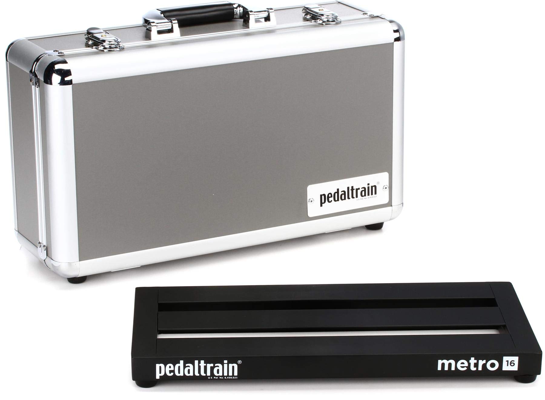 Pedaltrain Metro 16 HC 16x8 Inch Professional Guitar Pedalboard with Hard Carrying Case - Perfect for Musicians, Live Performances & Studio Recording