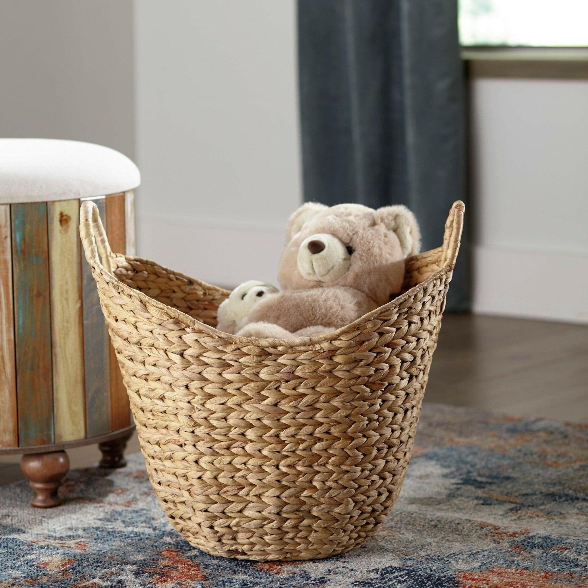 Perlman Basket A2000473 - Premium Woven Storage Basket for Home Organization | Perfect for Laundry, Toys, and Blankets | Stylish and Durable Home Decor
