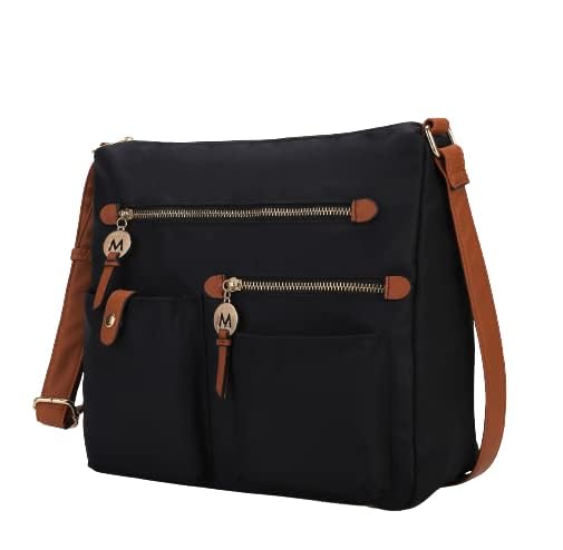 MKF Collection Women's Crossbody Bag - Nylon Pocketbook Handbag with Zipper, Shoulder Purse by Mia K | Perfect for Work, Travel & Everyday Use