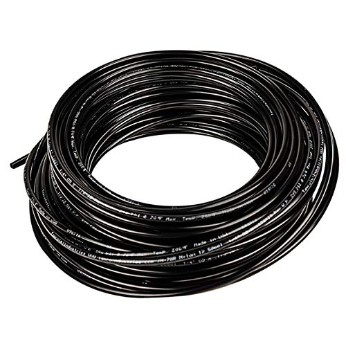 Chemical-Resistant Black Plastic Tubing 0.18
