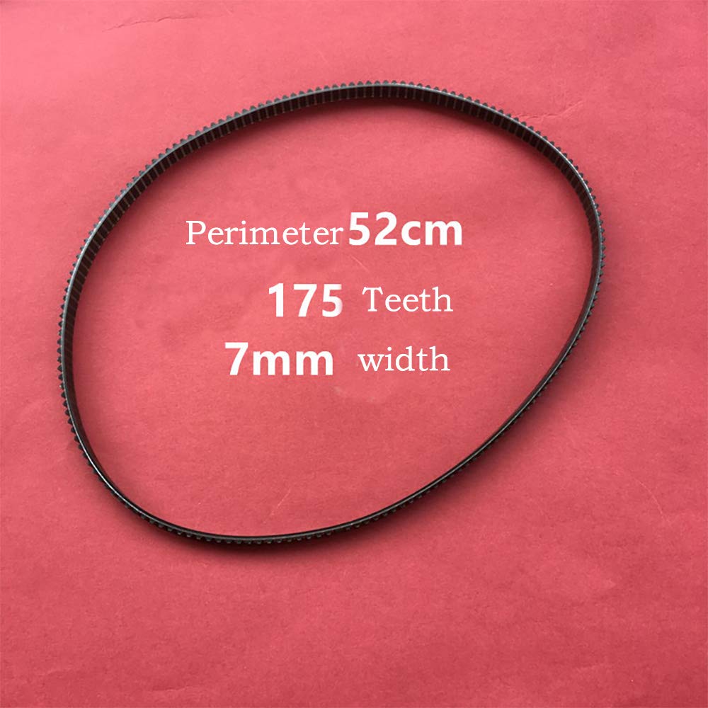 Mayata 2Pcs 175 Teeth Black Belt Drive Belt - Replacement for Bread Machine, Perfect for KitchenAid, Oster & Cuisinart Bread Makers - Durable Baking Accessory for Homemade Bread & Pastries