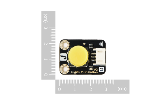 Gravity Digital Push Button Switch (Yellow) - Perfect for DIY Electronics, Arcade Machines, and Home Automation Projects