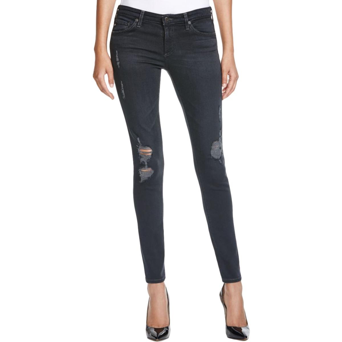 AG Jeans Women's Super Skinny Ankle Leggings - High Stretch Denim Pants for Casual Wear, Work & Night Out