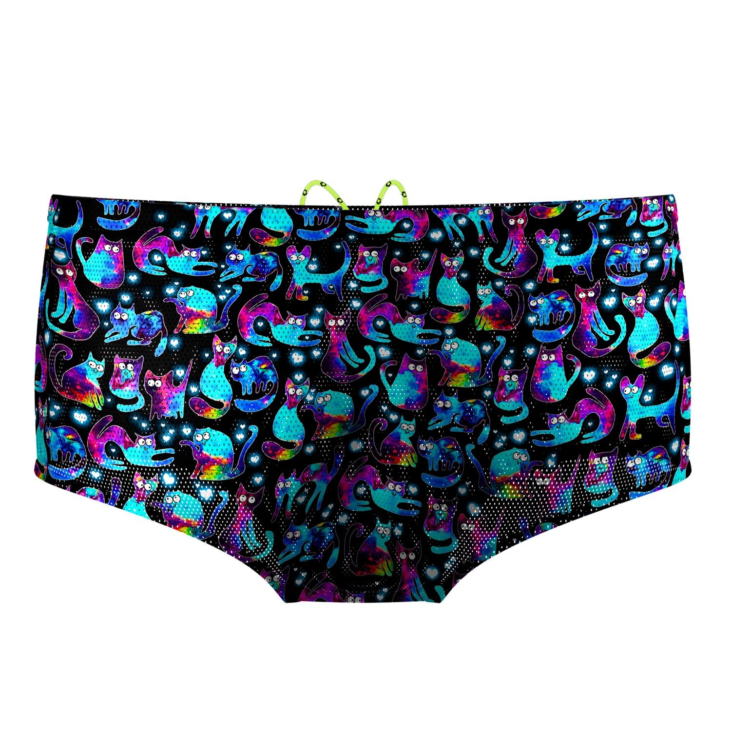 Space Kitties Mesh Drag Swimsuit - Sexy Sheer Cover-Up for Beach, Pool & Summer Vacations - Perfect for Swimwear, Cosplay & Pride Events