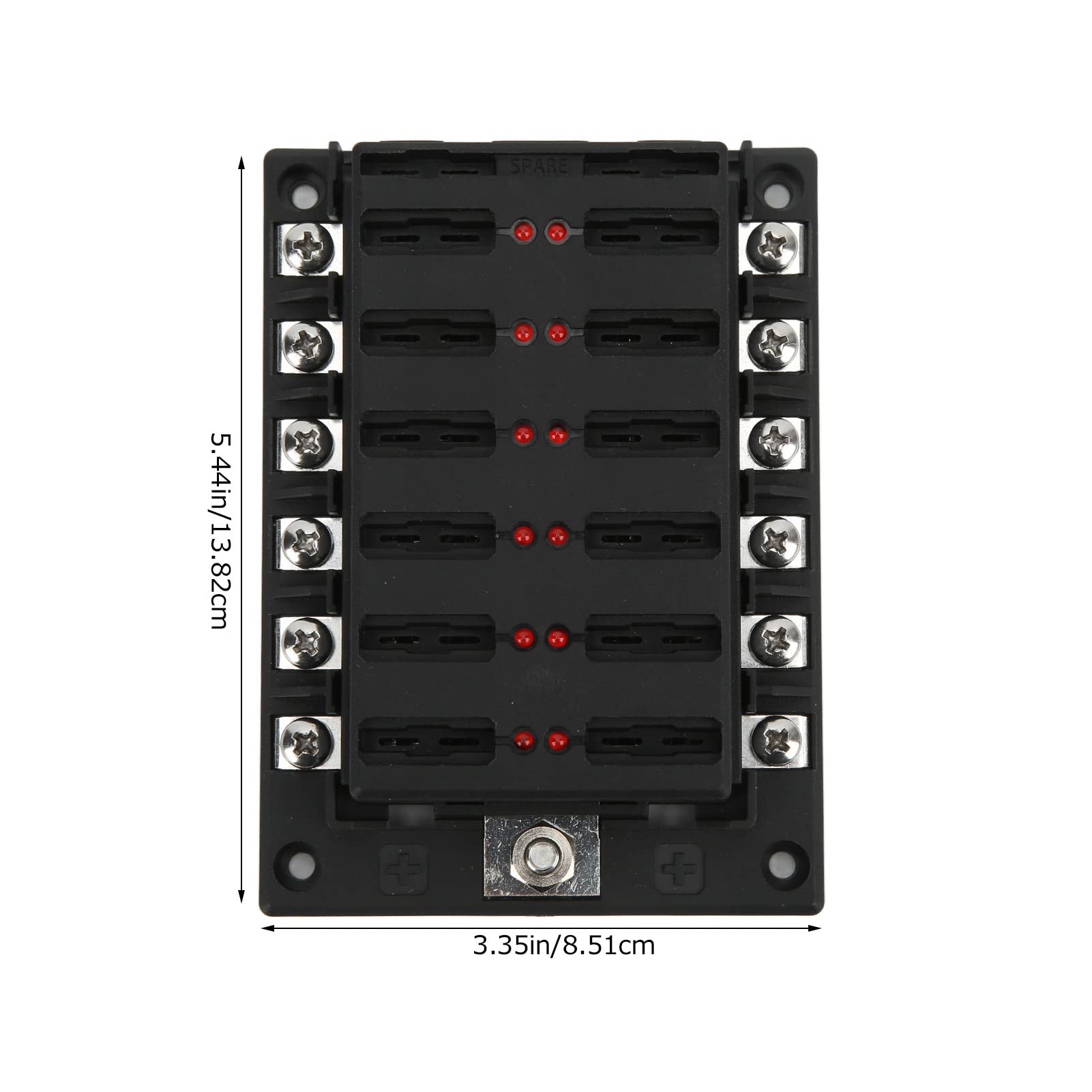 High Amp 100A 1032V Electric Fuse Box - Durable Blade Fuse Panel for Marine, RV, Camping & Yacht Electrical Systems - Waterproof & Corrosion Resistant for Outdoor Use