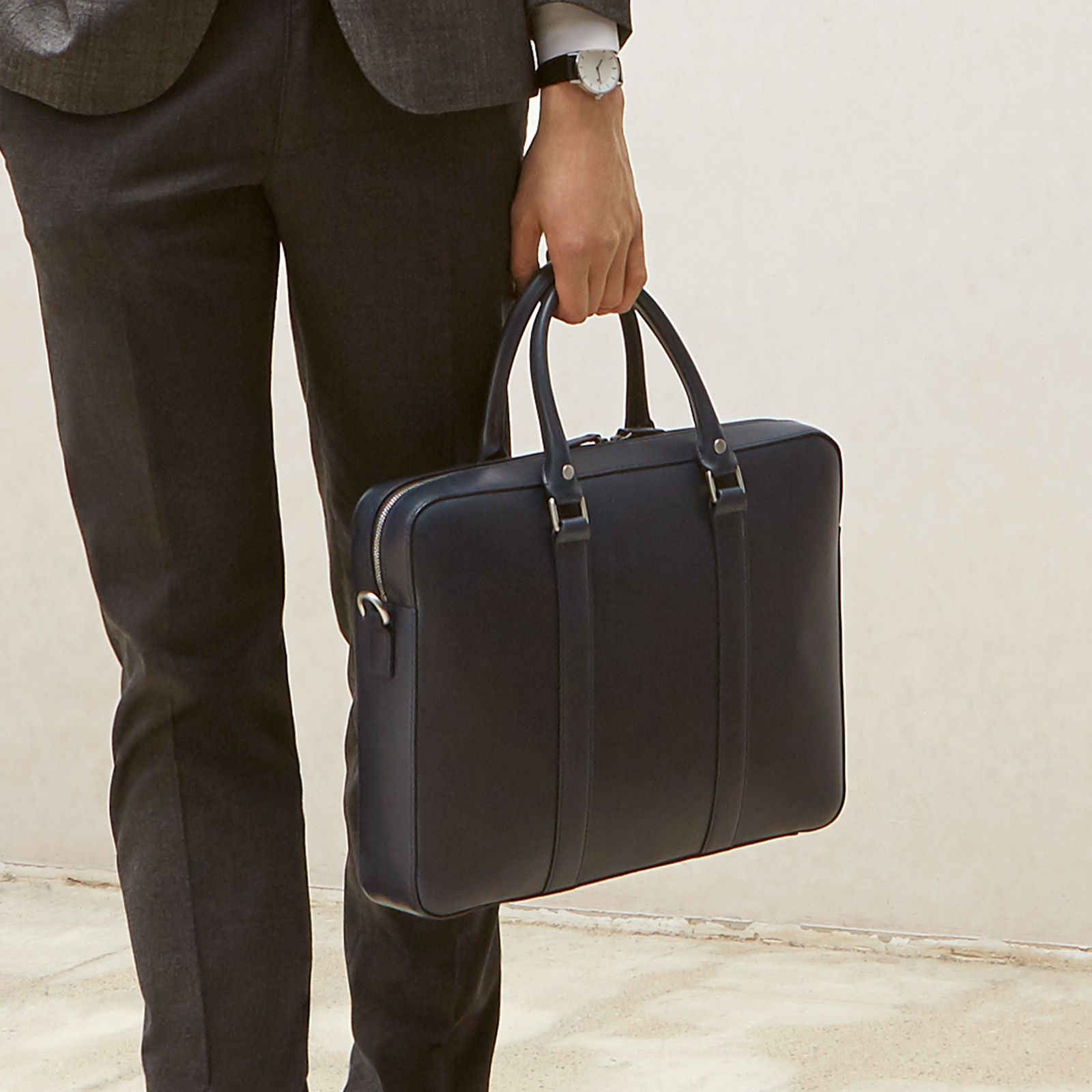 Premium Soft Leather Briefcase for Men & Women - Professional Laptop Bag for Business, Office & Travel - Stylish & Durable Work Bag for Commuters & Executives