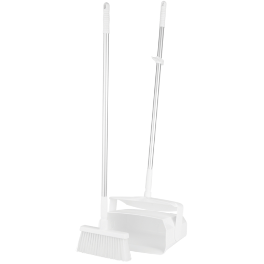 Sturdy Lobby Dustpan with Broom Set (1 Pack) - Ideal for Home, Office, and Commercial Cleaning