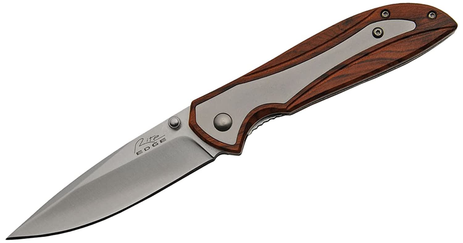 SZCO Supplies Rite Edge Folding Knife - High-Quality Stainless Steel Pocket Knife for Camping, Hiking & Outdoor Adventures