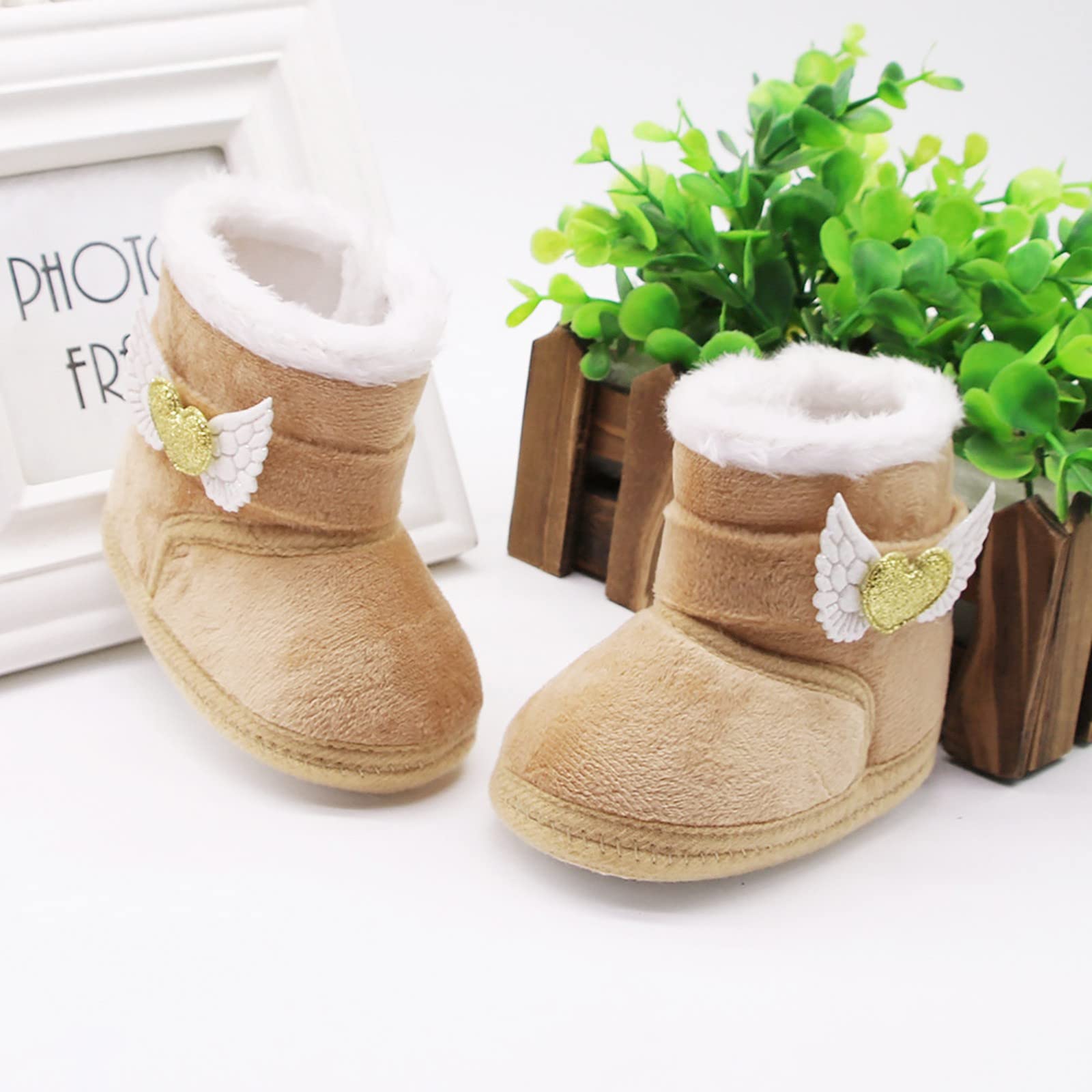 **Toddler Boys & Girls Snow Boots Size 4-12 | Warm Winter Booties for Infants & Kids | Soft Baby Shoes for Outdoor Play, Snow Days & Dress Occasions**