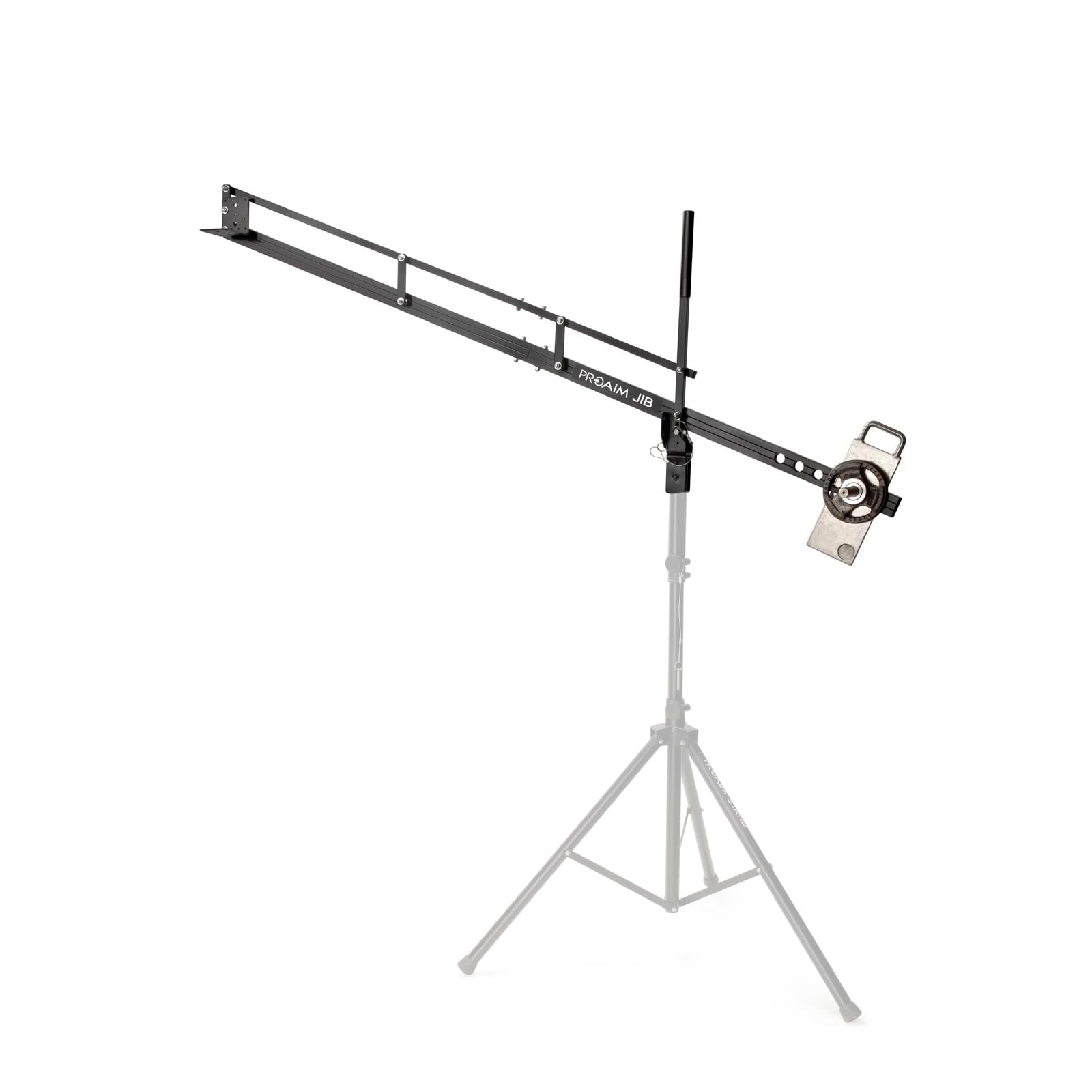 PROAIM 9ft Camera Crane Jib Arm for DSLR & Video Cameras up to 8kg/17.6lb - Compatible with 3-Axis Gimbals, Pan-Tilt & Fluid Heads, Tripods with 33mm Pipe/Mast - Perfect for Cinematic Shots, Wedding Videos & Professional Filmmaking (P-9)