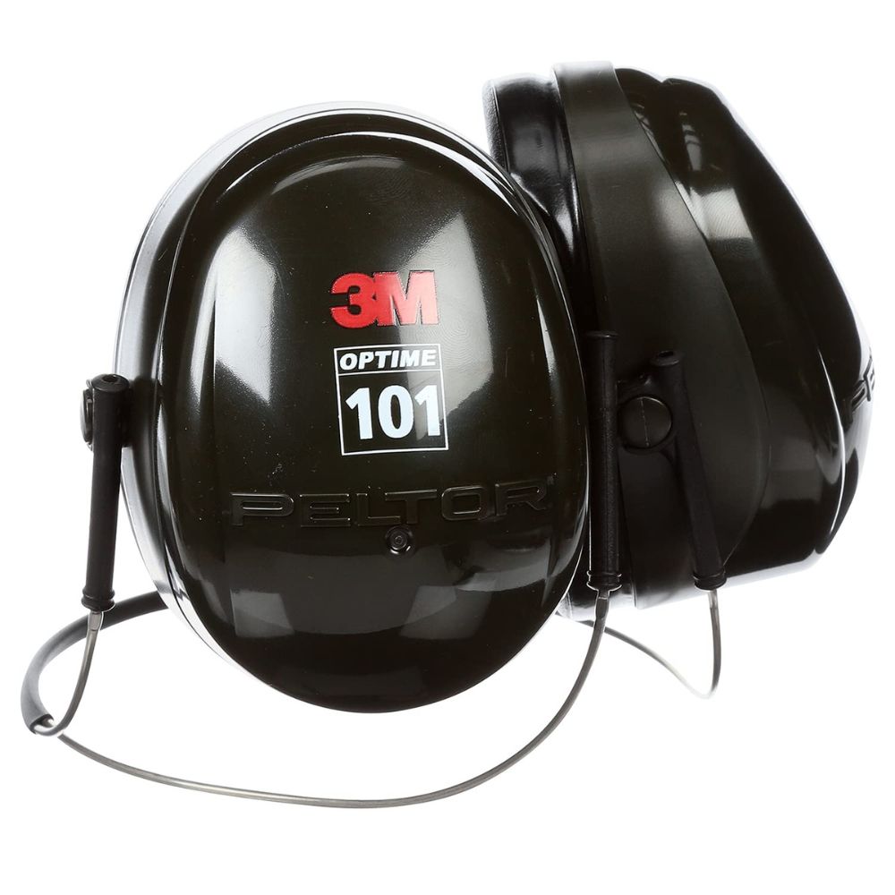 3M H7B PELTOR Optime 101 Behind-the-Head Earmuffs - 27dB NRR Hearing Protection for Shooting, Construction & Industrial Noise Reduction