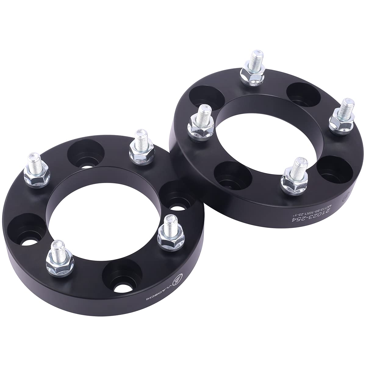 VLAOSCHI 1 Inch Black Forged ATV Wheel Spacers 4x115 Bolt Pattern with 10x1.25 Studs - Compatible with Yamaha, Arctic-Cat 4 Lug ATVs (Prowler XT 300 400 500 550 650 700, Raptor 125 350 660R 700) - Pack of 4 - Enhance Stability & Off-Road Performance for Trail Riding & Mud Adventures
