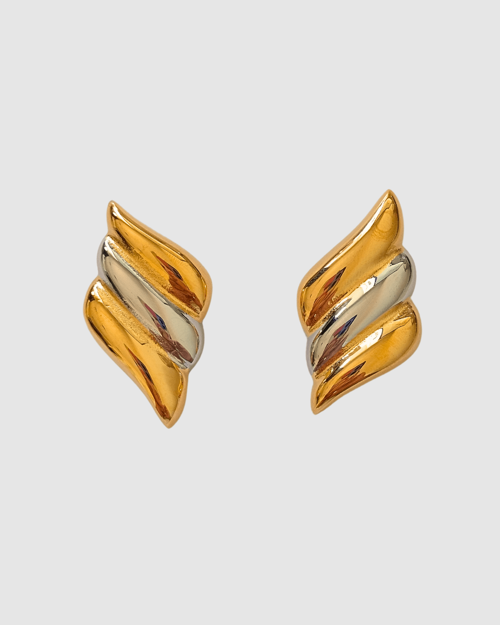 Izoa Ash Stud Earrings - Mix Metal Hypoallergenic Jewelry for Women | Perfect for Everyday Wear, Parties & Gifts