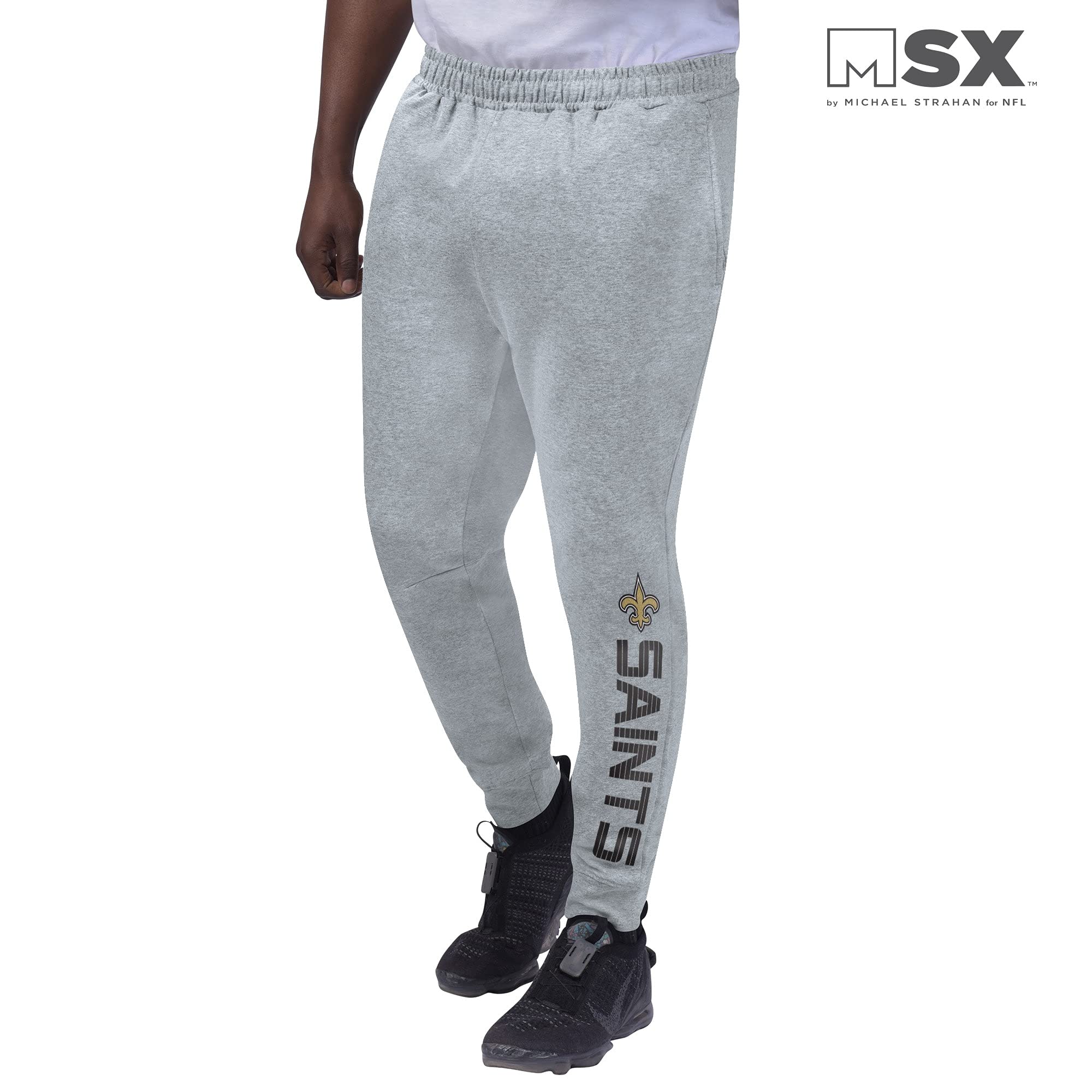 Michael Strahan MSX Men's Heathered Gray Green Bay Packers Jogger Pants - Comfortable NFL Team Apparel for Game Day, Lounge & Casual Wear