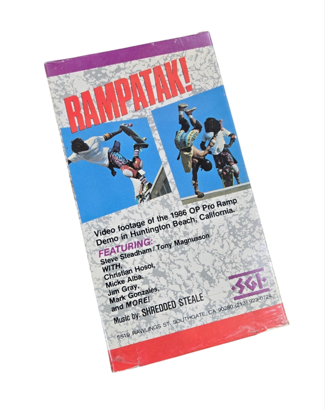 Vintage NOS Sure Grip RAMPATAK Video VHS Tape - Classic Retro Collectible for Movie Enthusiasts & Home Theater Setups