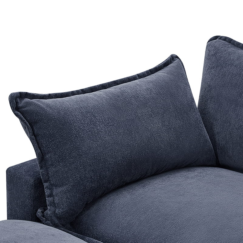 Aichele Sectional Sleeper Sofa with Triple Layer Cushions - Convertible L-Shaped Sofa Bed for Small Spaces, Comfortable Guest Bed & Living Room Furniture - Perfect for Apartments, Dorms and Home Theater Rooms