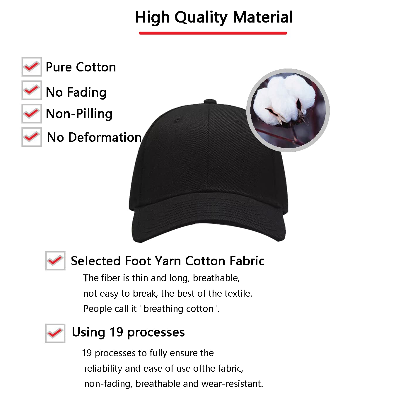 Custom Embroidered Hats 10 Pack - Personalized Cotton Baseball Caps for Men & Women - Adjustable Trucker Hat with Custom Logo - Perfect for Sports Teams, Corporate Events & Fashion Accessories