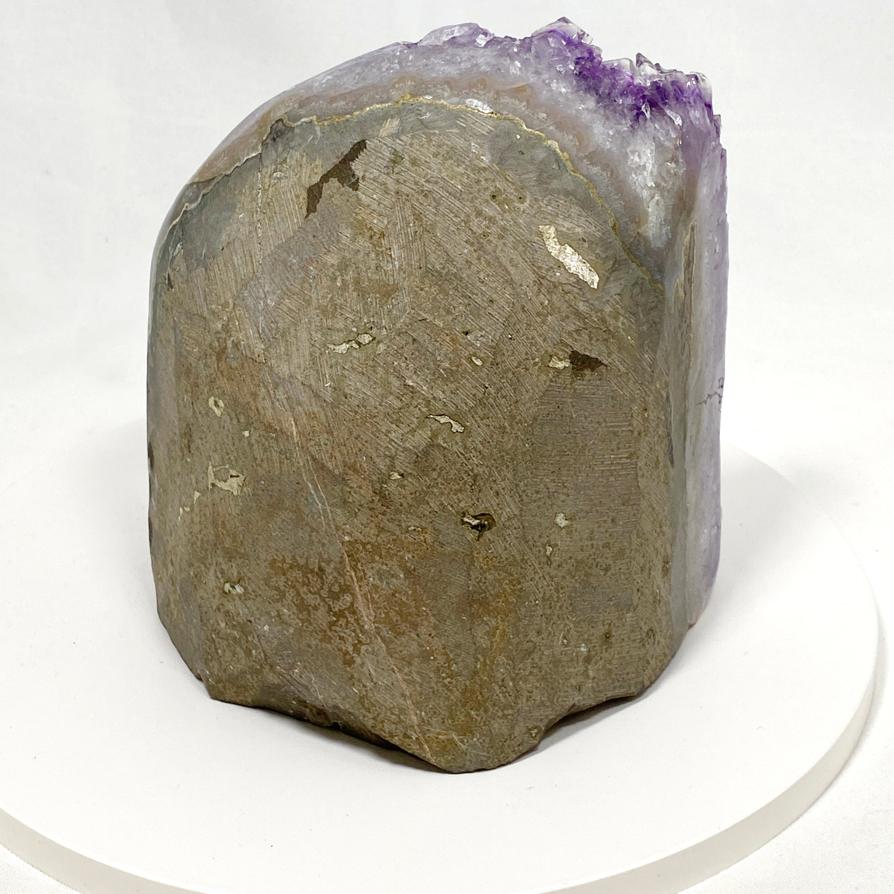 Premium Amethyst Cluster Geode from Uruguay - Natural A-Grade Crystal for Home Decor, Meditation & Healing | Perfect for Living Room, Office & Spiritual Space