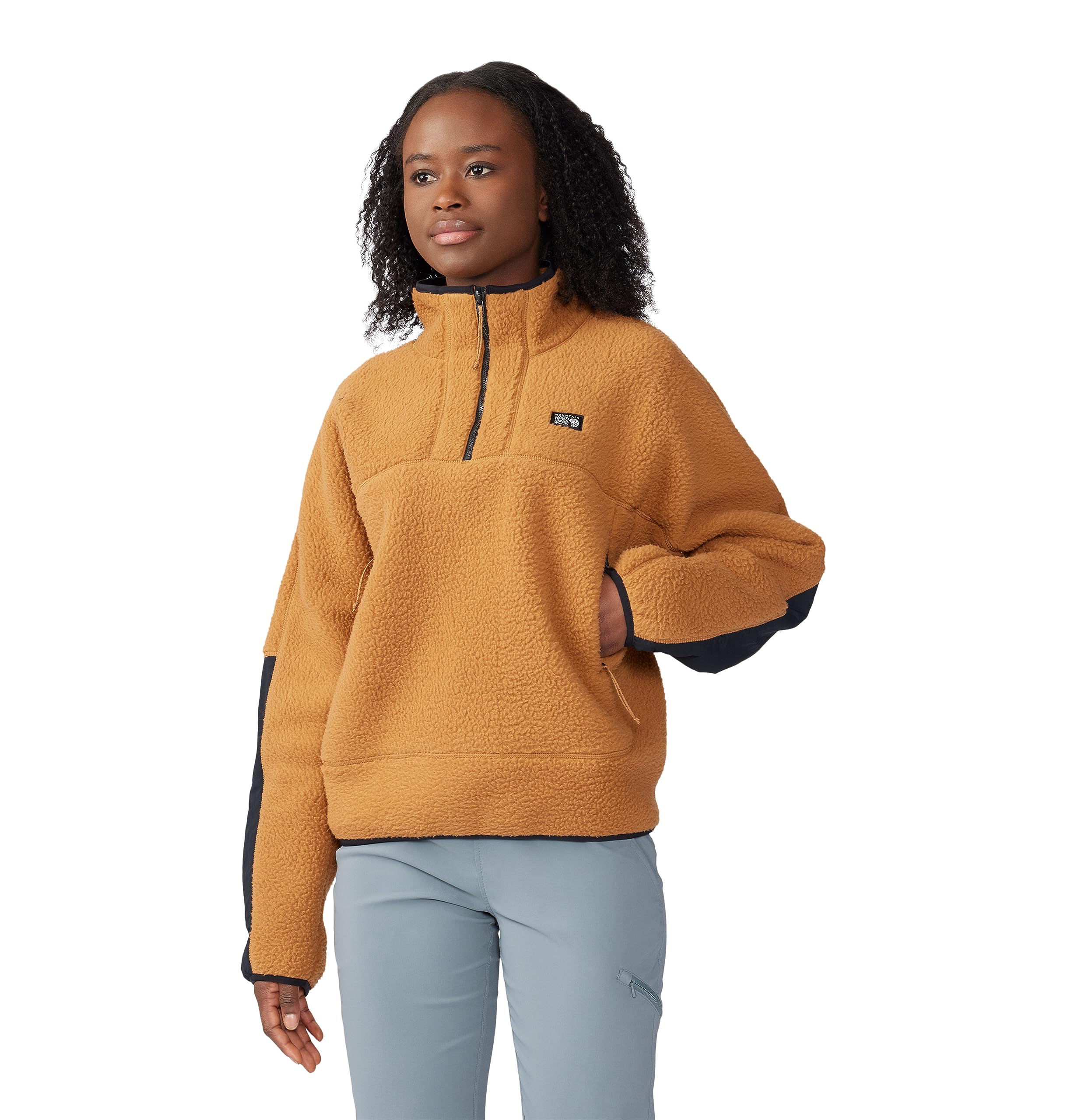 Mountain Hardwear Women's HiCamp Fleece Pullover - Warm & Comfortable Hiking Jacket for Outdoor Adventures, Travel, Backpacking & Casual Wear | Perfect for Camping, Trail Running & Cold Weather Layering
