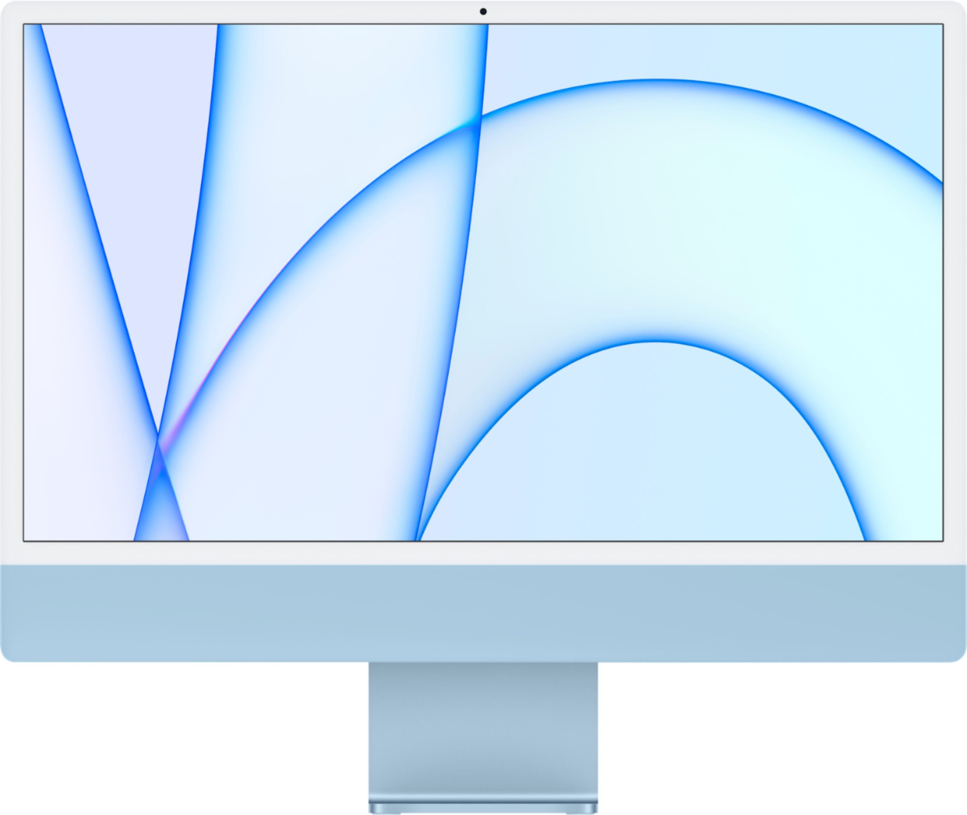 Apple iMac 24-inch with 4.5K Retina Display (M1 Chip, 8GB RAM, 512GB SSD) in Blue - Perfect for Home Office, Graphic Design & Creative Work (2021 Model MGPL3LL/A)