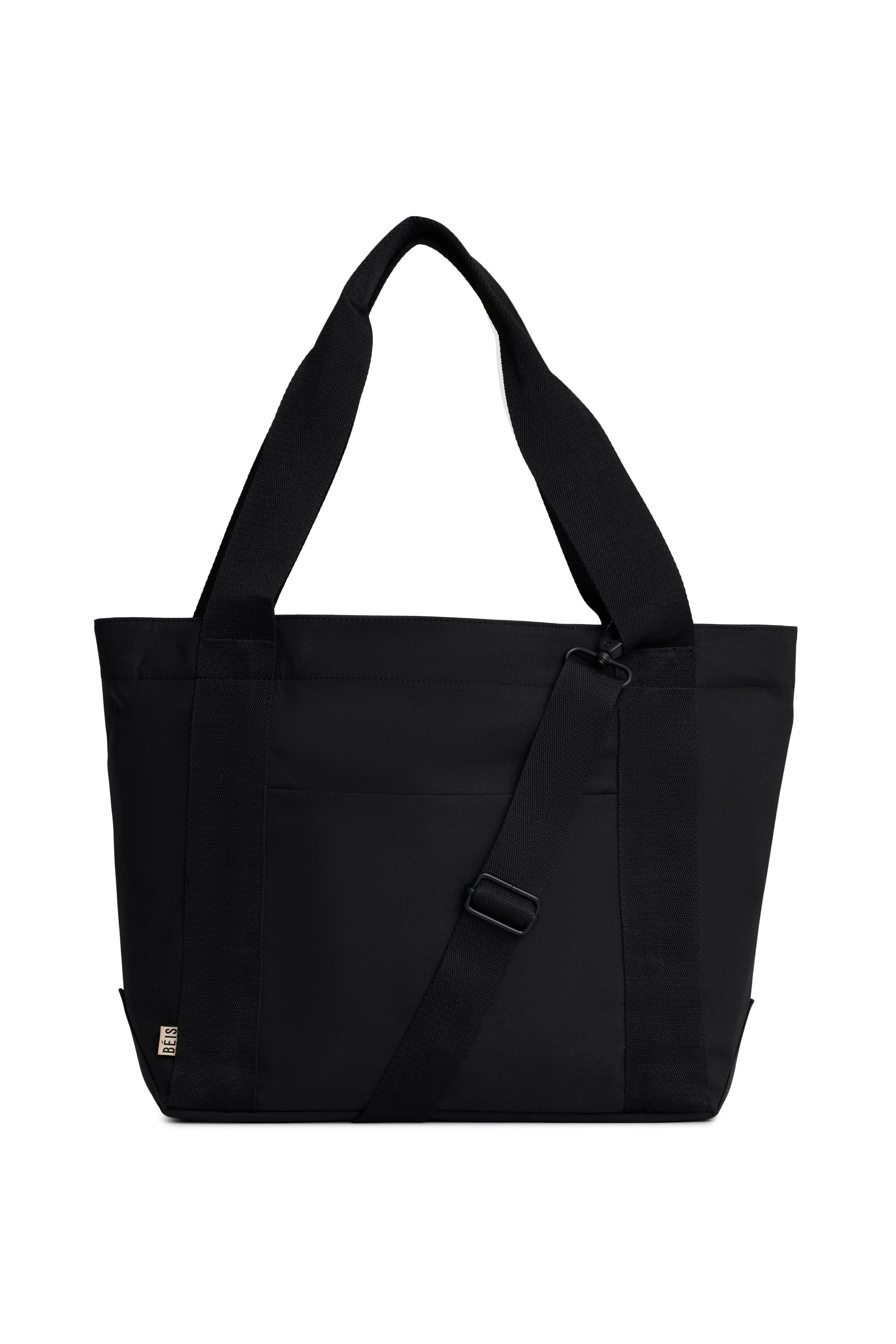 The BÉISics Tote Bag in Black - Stylish & Spacious Carryall for Work, Travel & Everyday Use