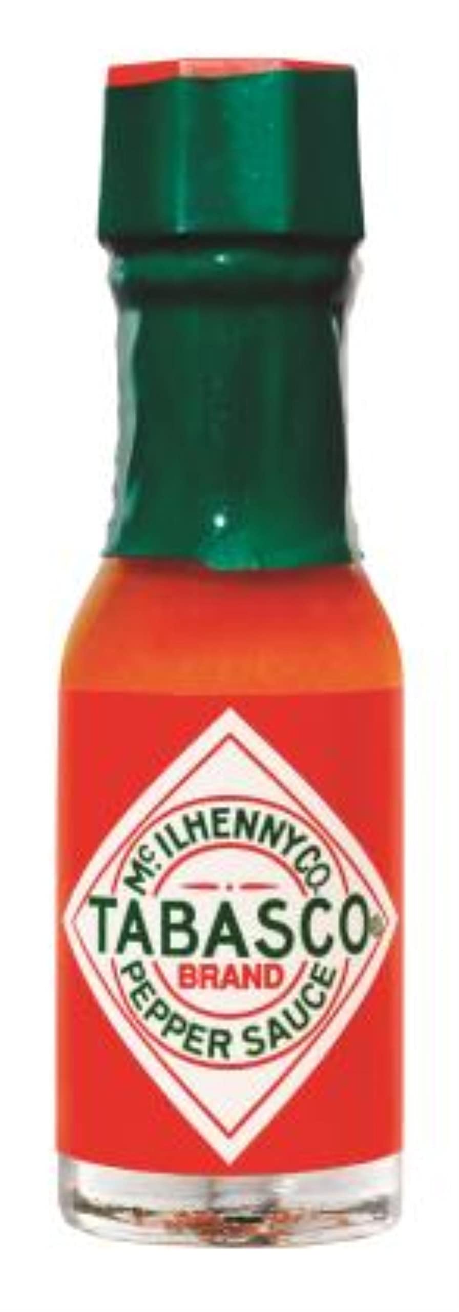 TABASCO Original Red Hot Sauce Mini Bottles - Case of 500 (1/8 oz Each) - Perfect for Restaurants, Catering & Party Favors | Spicy Condiment for Wings, Pizza & Bloody Marys