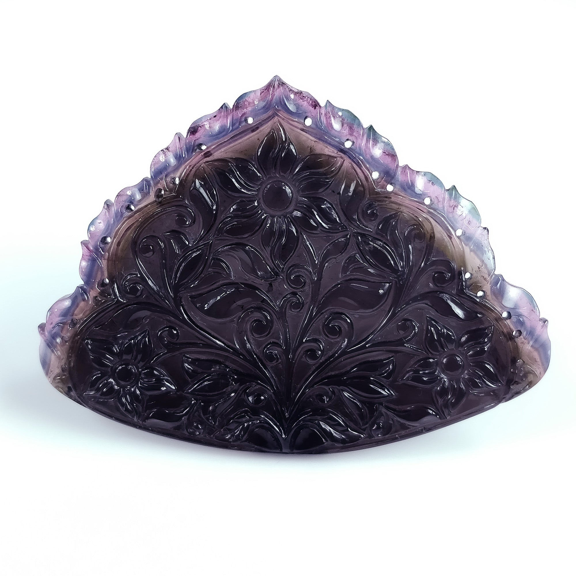 151.00cts Natural Untreated Pink Tourmaline Hand Carved Flower Gemstone - Rare Watermelon Tourmaline Carving 80x59mm (Video Included) | Perfect for Jewelry Making, Crystal Collection & Spiritual Healing