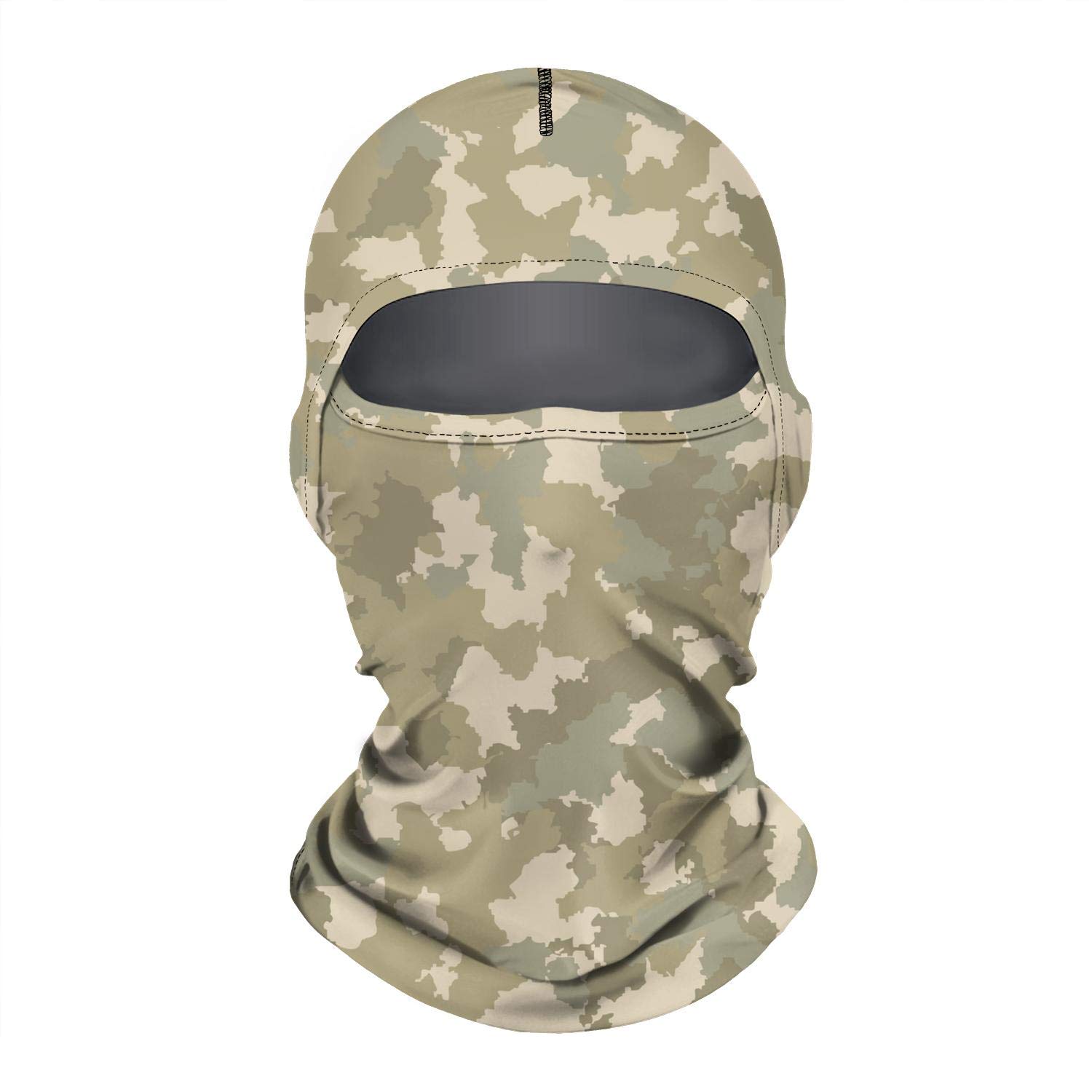 Windproof Camouflage Ski Mask - Tactical Army Balaclava for Men & Women - Cold Weather Face Cover for Skiing, Snowboarding & Outdoor Activities