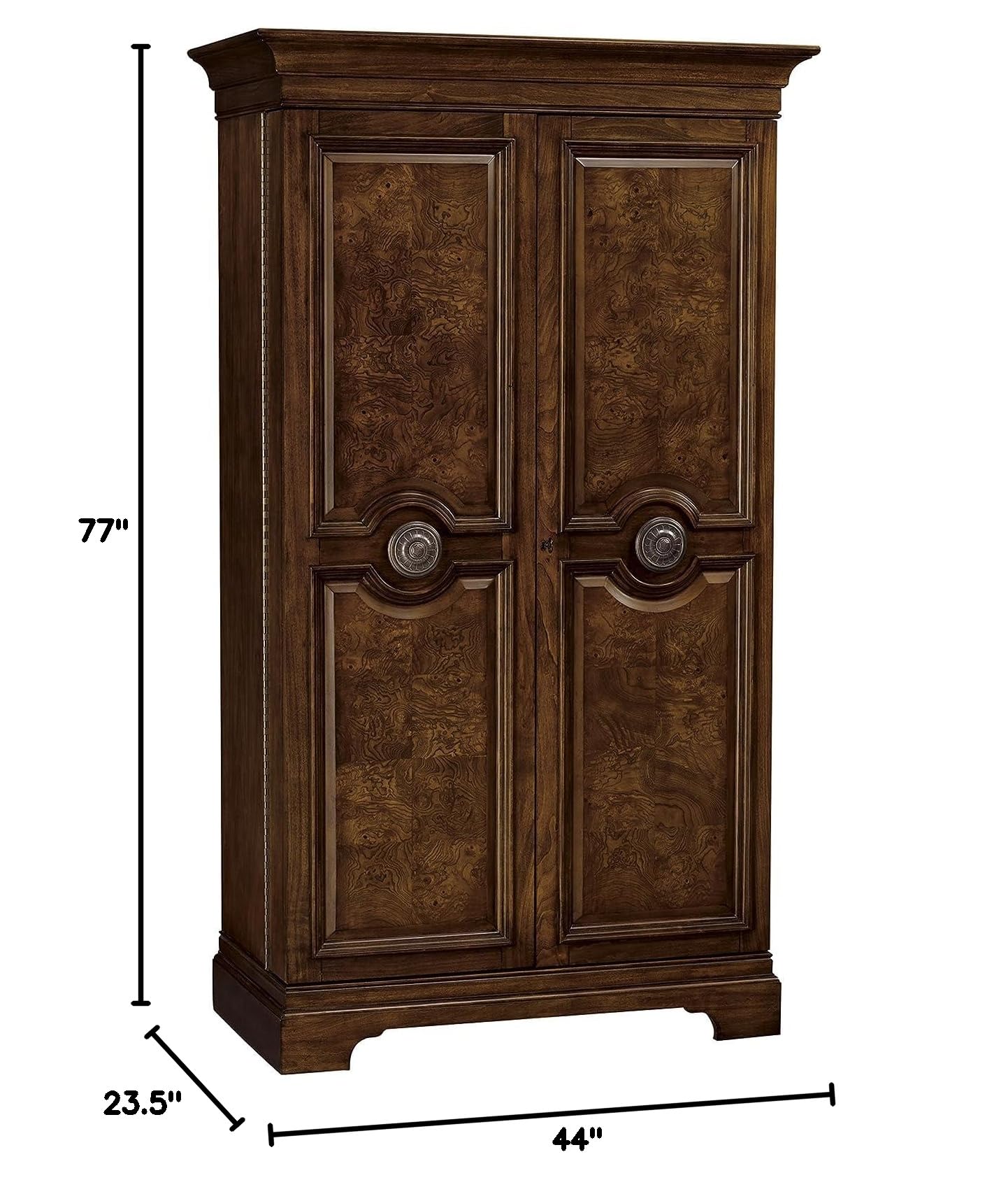 Howard Miller Moerner Valley Wine Cabinet & Bar in Hampton Cherry Finish - Stylish Home Bar Furniture for Wine Storage & Entertaining