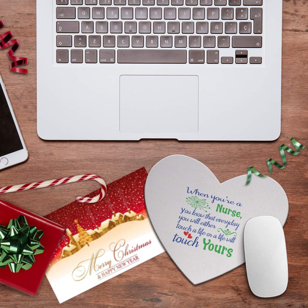 Nurse-Themed Neoprene Mouse Pad - Non-Slip Office Desk Mat for Computers & Laptops - Perfect Gift for Nurses, Medical Professionals & Healthcare Workers