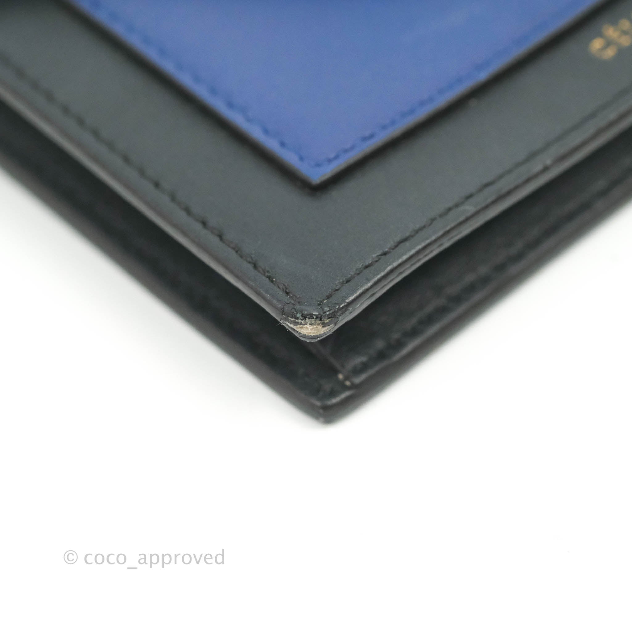 Celine Leather Pocket Card Holder for Women - Slim RFID Blocking Wallet in Green, Navy, Black | Perfect for Everyday Use, Travel & Minimalist Lifestyle