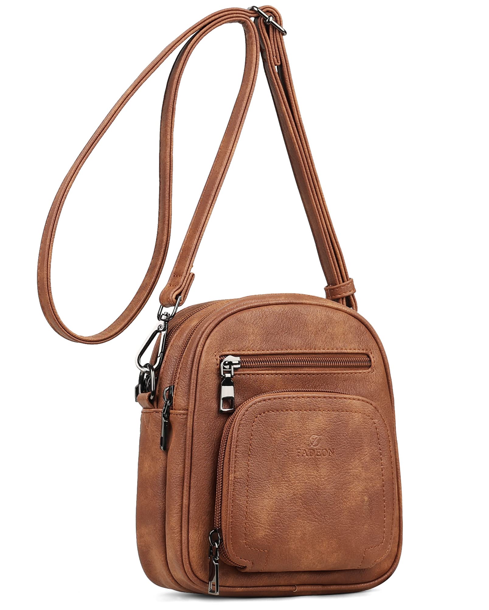 FADEON Mini Crossbody Bag for Women - Small Shoulder Purse with Card Slot, Stylish & Lightweight Designer Handbag for Daily Use, Travel, Shopping, and Outings